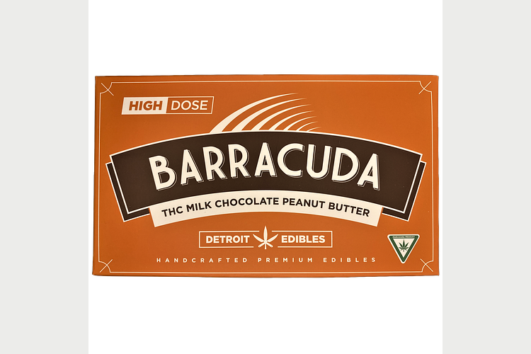 Detroit Edibles | Milk Chocolate Peanut Butter Barracuda Bar | 200mg by Detroit Edibles