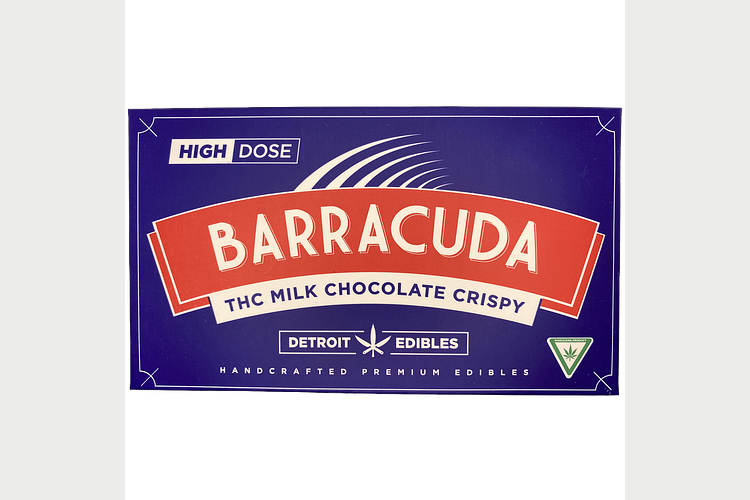 Milk Chocolate Crispy Barracuda Bar | 200mg by Detroit Edibles
