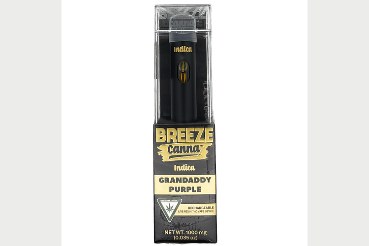 Grandaddy Purple Live Resin Disposable Vape | 1g by Breeze
