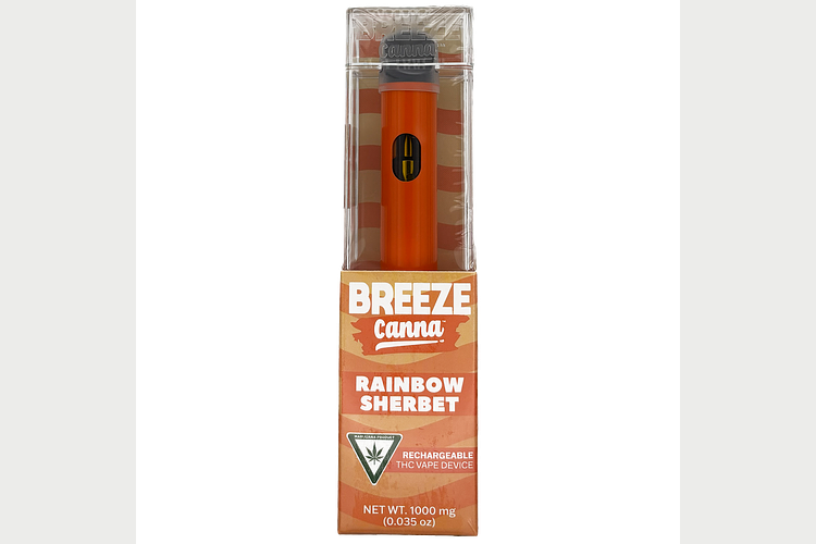 Rainbow Sherbet Disposable Vape | 1g by Breeze