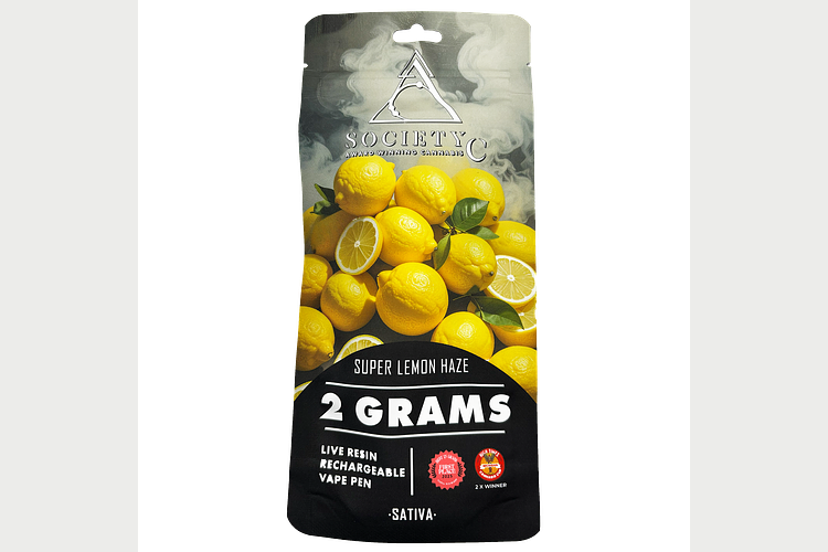 Society C | Super Lemon Haze Live Resin Disposable Vape | 2g by Society C