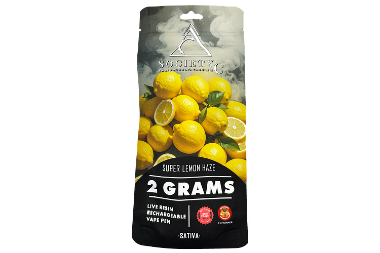 Society C | Super Lemon Haze Live Resin Disposable Vape | 2g by Society C