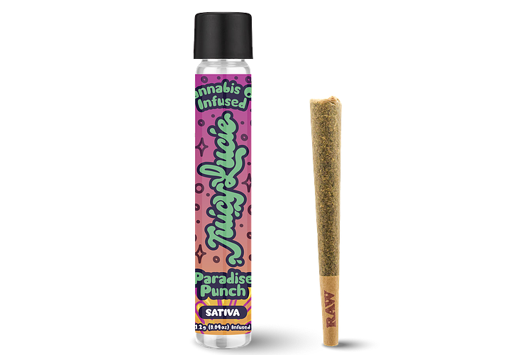 Paradise Punch Infused Pre-Roll | 1.2g by Juicy Lucie