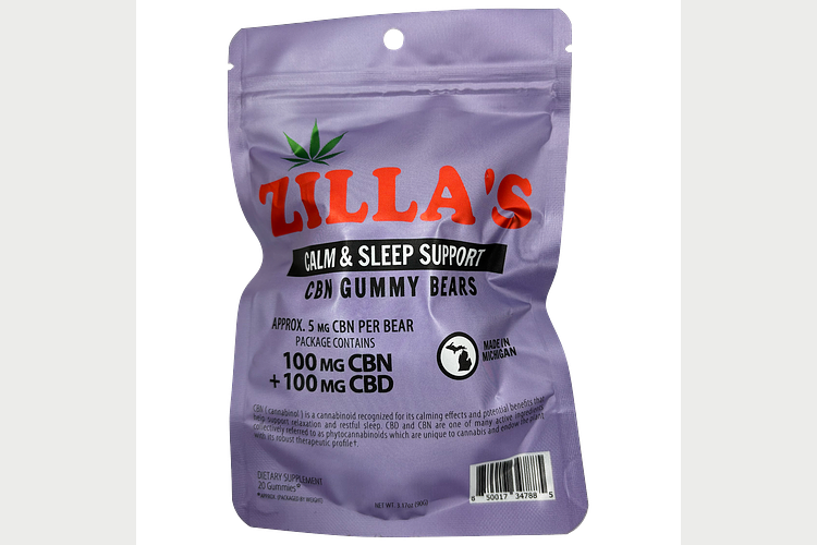 Zilla's | Calm & Sleep Gummies | 1:1 CBD:CBN | 100mg by Zilla's