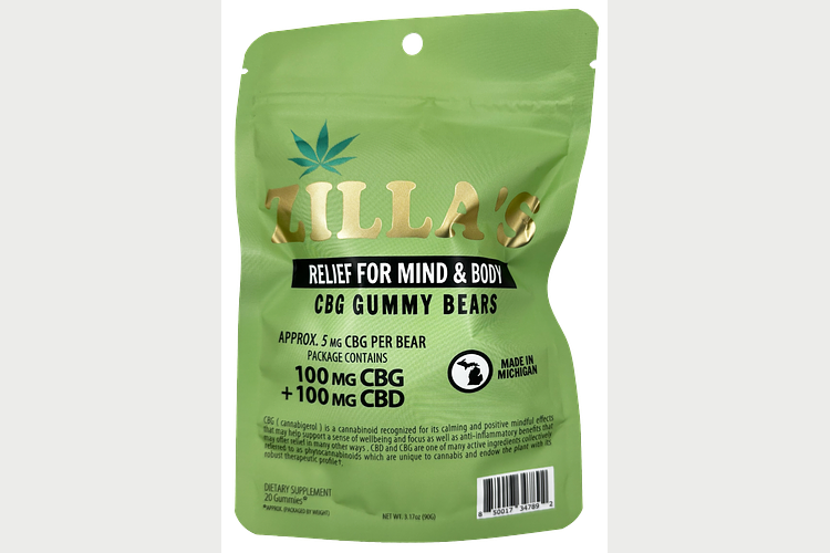 Zilla's | Relief Mind & Body Gummies | 1:1 CBD: CBG | 100mg by Zilla's