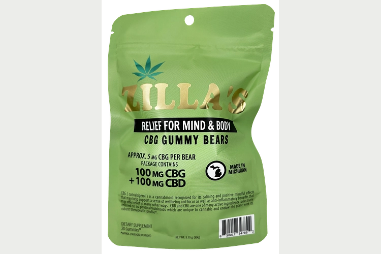 Zilla's | Relief Mind & Body Gummies | 1:1 CBD: CBG | 100mg by Zilla's