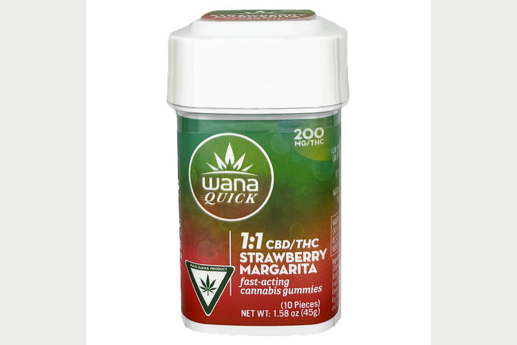 Strawberry Margarita Fast Acting Gummies | 1:1 THC:CBD | 200mg by Wana