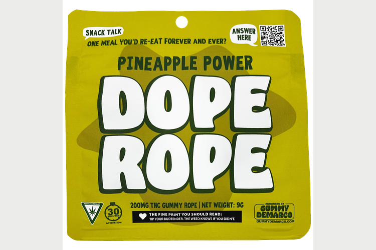 Pineapple Power Single Rope Gummy | 200mg by Dope Rope