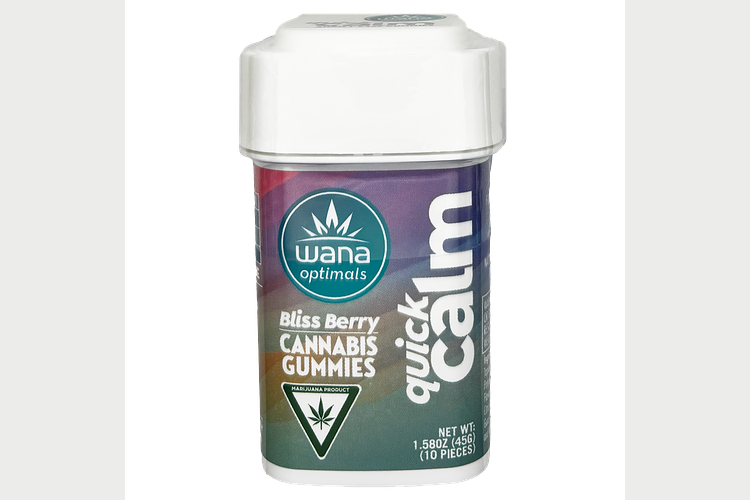 Bliss Berry Quick Calm Gummies | 10:10:1 CBG:CBD:THC | 10mg by Wana