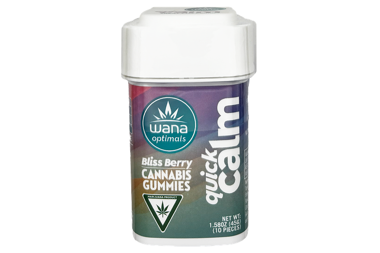 Bliss Berry Quick Calm Gummies | 10:10:1 CBG:CBD:THC | 10mg by Wana