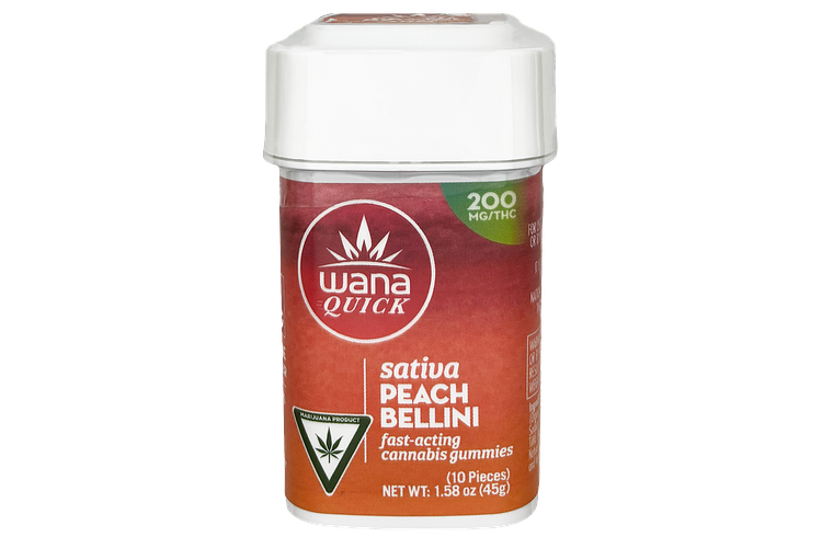 Peach Bellini Fast Acting Gummies | 10x20mg | 200mg by Wana