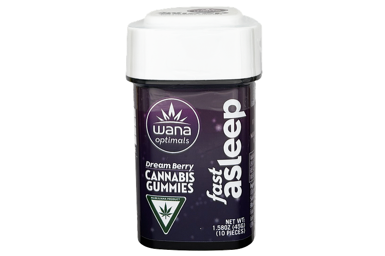 Dream Berry Fast Asleep Gummies | 5:1:1:1 CBD:CBN:CBG:THC | 20mg by Wana