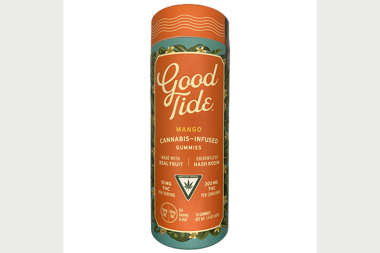 Mango Solventless Hash Rosin Gummies | 10x20mg | 200mg by Good Tide
