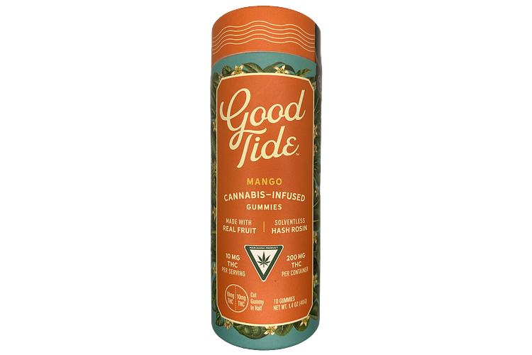 Mango Solventless Hash Rosin Gummies | 10x20mg | 200mg by Good Tide
