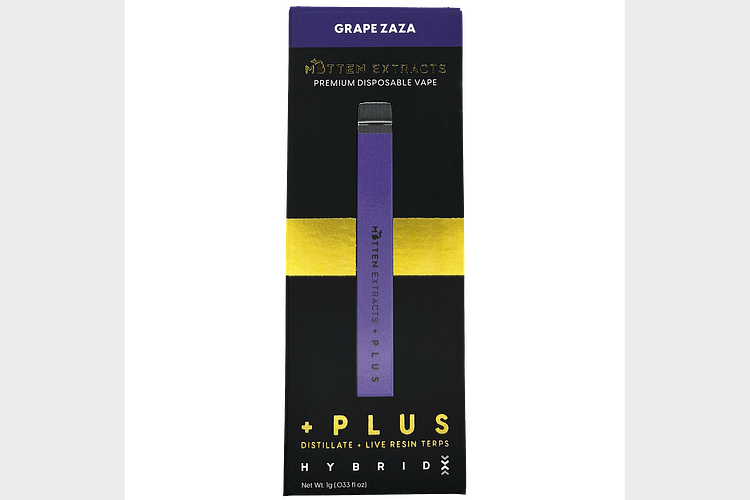 Grape Zaza Disposable Vape | 1g by Mitten Extracts