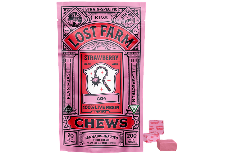 Lost Farm | Strawberry x GG4 Live Resin Chews | 10x20mg | 200mg by Lost Farm