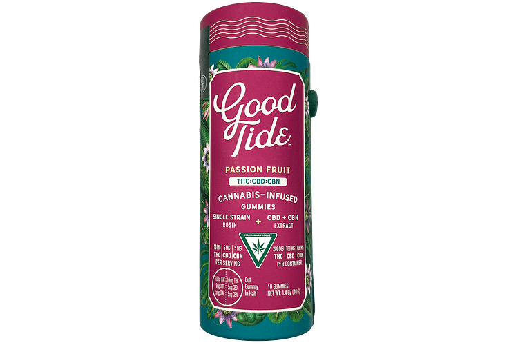 Good Tide | Passion Fruit Gummies | 2:1:1 THC:CBD:CBN | 200mg by Good Tide