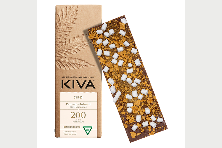 Kiva | S'mores Milk Chocolate Bar | 20x10mg | 200mg by Kiva