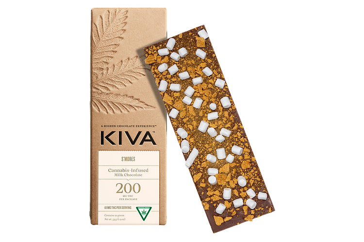 Kiva | S'mores Milk Chocolate Bar | 20x10mg | 200mg by Kiva