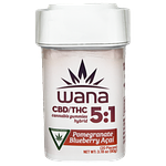 Wana | Pomegranate Blueberry Acai Gummies | 5:1 CBD:THC  | 100mg by Wana