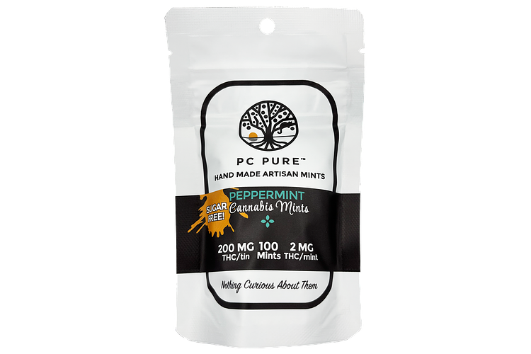 PC Pure | Peppermint Mints | 100x2mg | 200mg by PC Pure