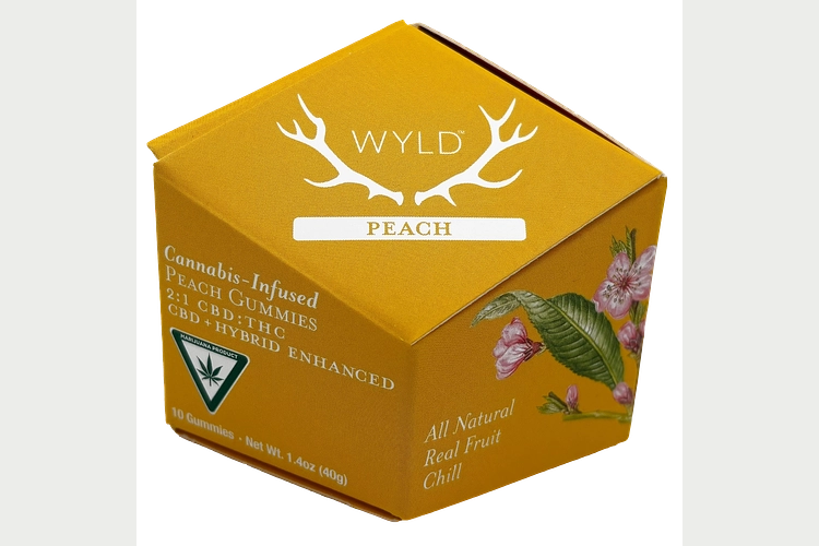 Wyld | Peach Gummies | 2:1 CBD:THC | 50mg by Wyld