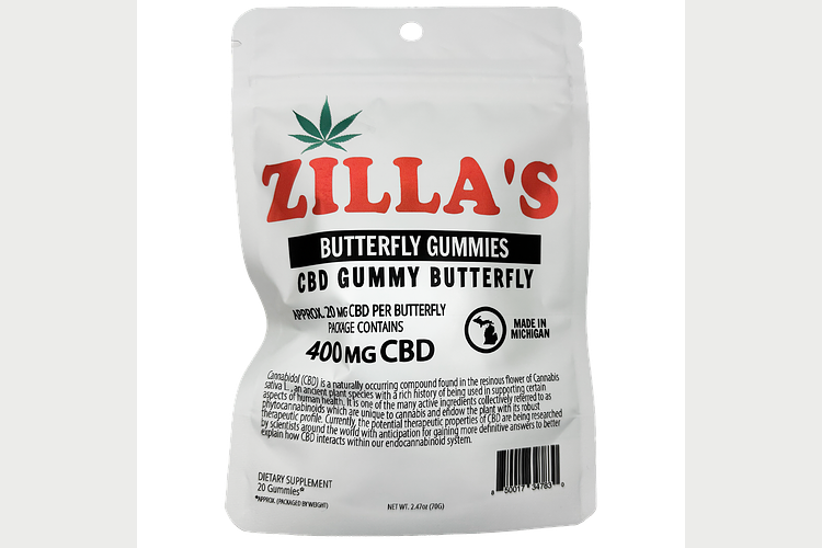 Butterfly CBD Gummies | 20x20mg | 400mg by Zilla's