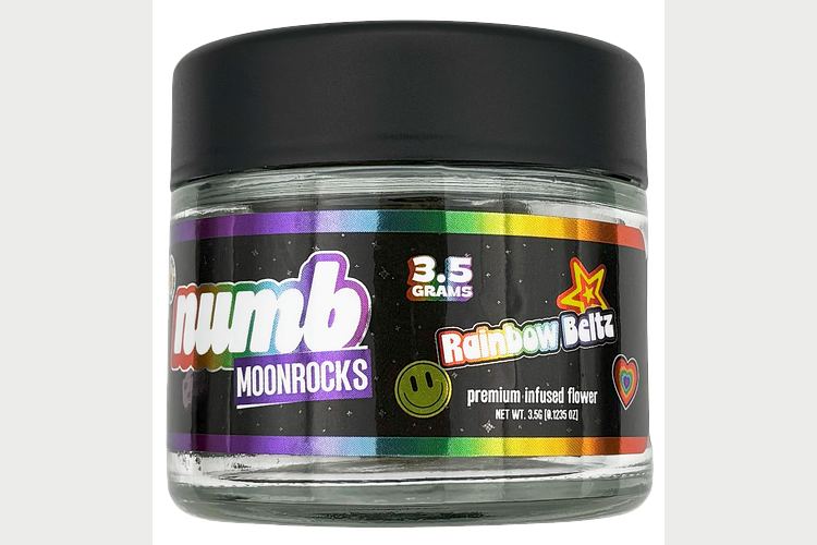 Numb | Rainbow Beltz Prepackaged Moon Rocks | 3.5g by Numb