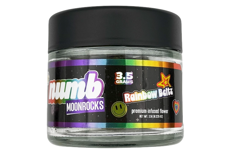 Numb | Rainbow Beltz Prepackaged Moon Rocks | 3.5g by Numb