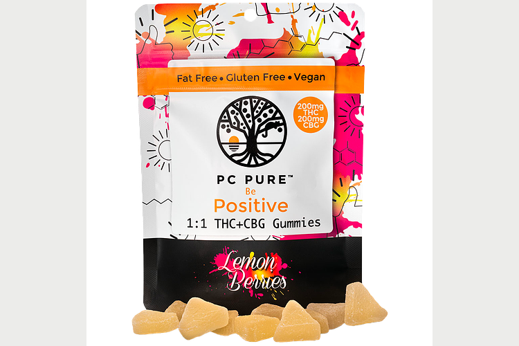 Lemon Berry Gummies | 1:1 THC:CBG | 200mg by PC Pure