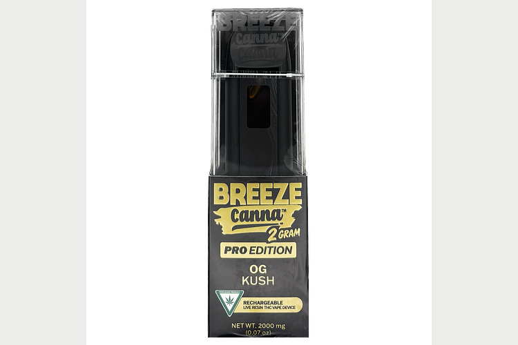 Breeze Pro | OG Kush Live Resin Disposable Vape | 2g by Breeze