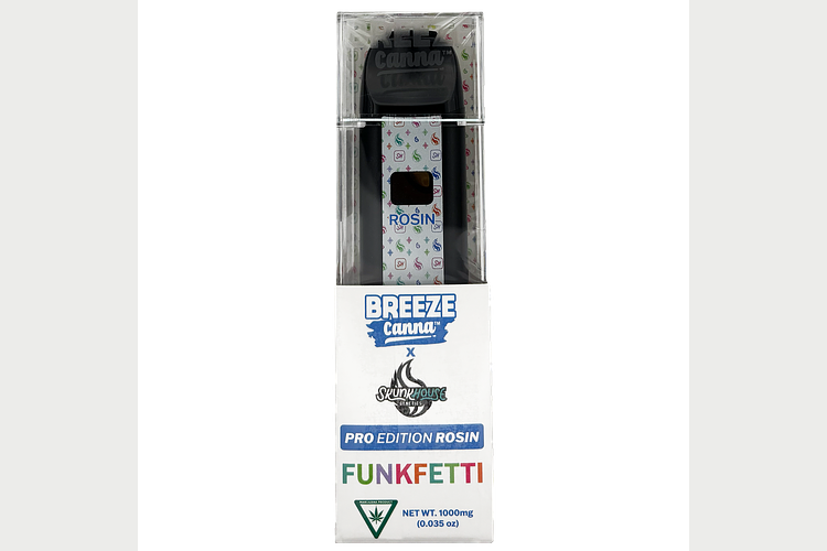 Breeze x Skunkhouse | Funkfetti Live Rosin Disposable Vape | 1g by Breeze