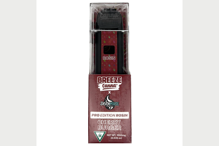 Breeze x Skunkhouse | Cherry Burger Live Rosin Disposable Vape | 1g by Breeze