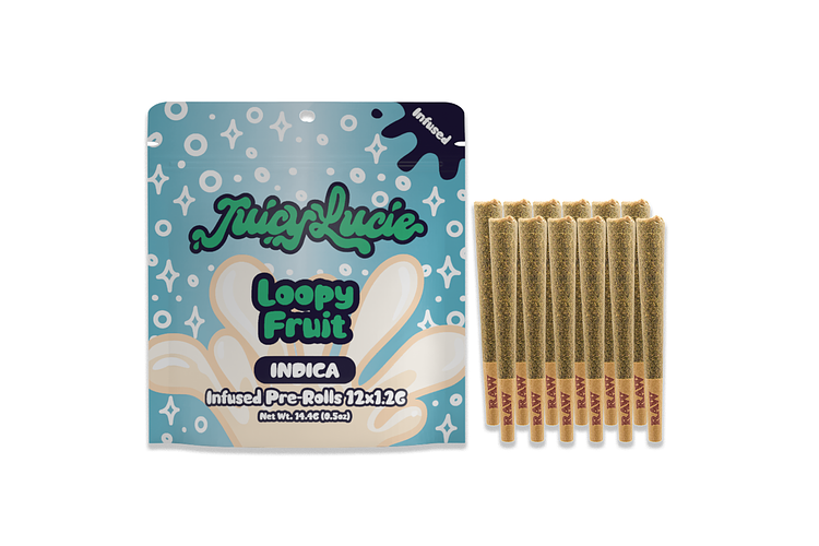 Loopy Fruit Infused Pre-Roll Pack | 12x1.2g | 14.4g by Juicy Lucie