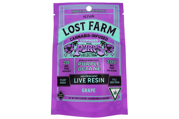 Grape x Purple Octane Live Resin Gummies | 10x20mg | 200mg by Lost Farm