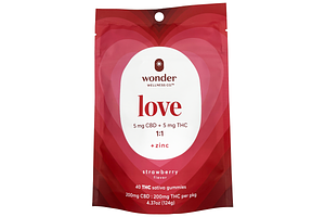 Strawberry & Zinc Love Gummies | 1:1 THC:CBD | 200mg by Wonder