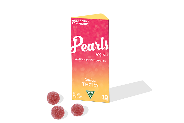 Pearls Raspberry Lemonade Gummies | 10x20mg | 200mg by Gron
