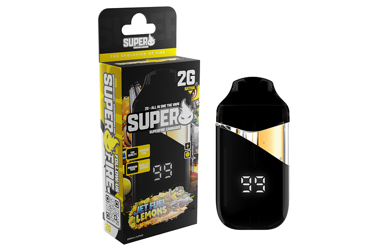 Jet Fuel Lemons Disposable Vape | 2g by SuperFire