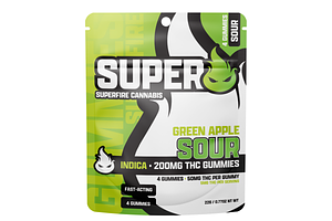 Sour Green Apple Gummies | 4x50mg | 200mg by SuperFire