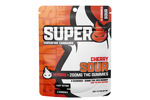 Sour Cherry Gummies | 4x50mg | 200mg by SuperFire