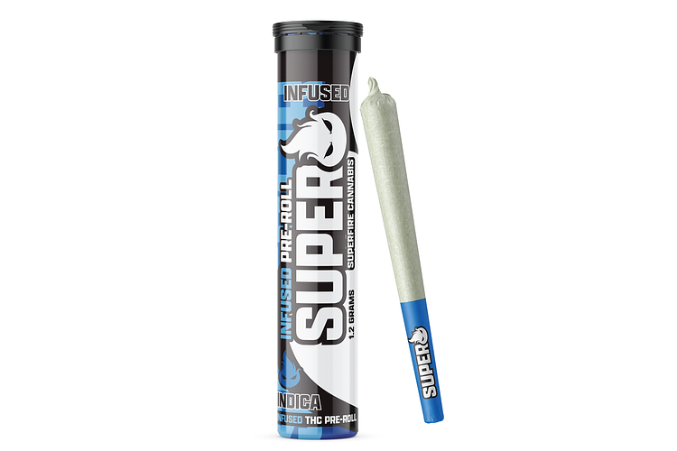 Blue Glue Infused Pre-Roll | 1.2g by SuperFire