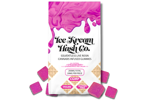 Strawberries and Cream Live Rosin Gummies | 10x20mg | 200mg by Ice Kream Hash Co.