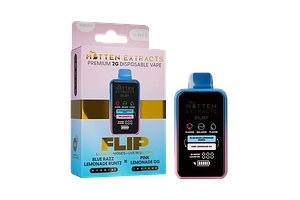 Blue Razz Lemonade/Pink Lemonade Flip 2-in-1  Disposable Vape | 2g by Mitten Extracts