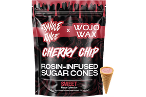 Jungle Juice x Wojo | Cherry Chip Rosin Infused Sugar Cones | 10x20mg | 200mg by Jungle Juice