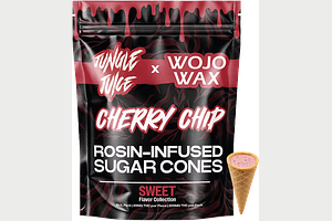Jungle Juice x Wojo | Cherry Chip Rosin Infused Sugar Cones | 10x20mg | 200mg by Jungle Juice