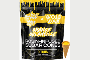 Jungle Juice x Wojo | Orange Creamsicle Rosin Infused Sugar Cones | 10x20mg | 200mg by Jungle Juice