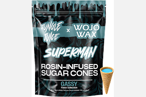 Jungle Juice x Wojo | Superman Rosin Infused Sugar Cones | 10x20mg | 200mg by Jungle Juice