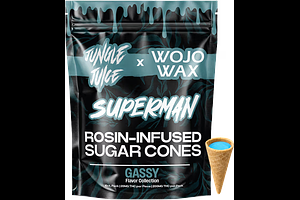 Jungle Juice x Wojo | Superman Rosin Infused Sugar Cones | 10x20mg | 200mg by Jungle Juice