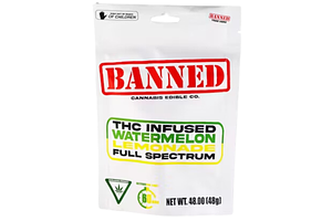 Watermelon Lemonade Single Gummy | 200mg by Banned