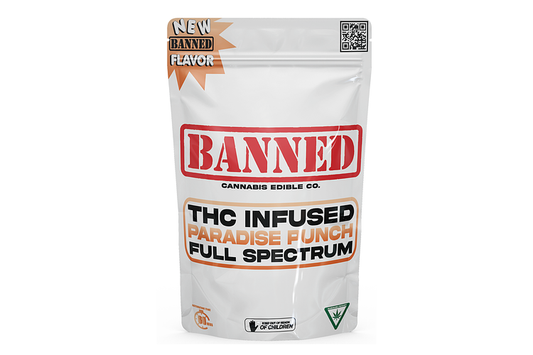 Paradise Punch Single Gummy | 200mg by Banned